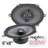 (C-AV-SP) Skar Audio TX Series 6” x 8" 200 Watt 2 Way Elite Coaxial Car Speakers, Pair [TX68]