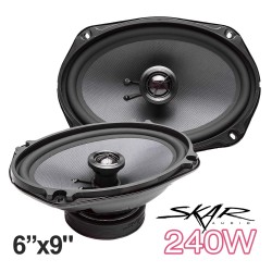 (C-AV-SP) Skar Audio TX Series 6” x 9" 240 Watt 2 Way Elite Coaxial Car Speakers, Pair [TX69]
