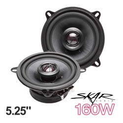 (C-AV-SP) Skar Audio TX Series 5.25" 160 Watt 2 Way Elite Coaxial Car Speakers, Pair [TX525]