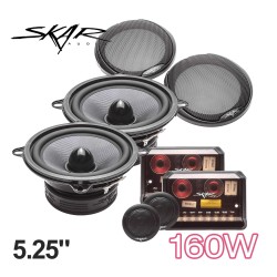 (C-AV-SP) Skar Audio TX Series 5.25" 80 Watt 2 Way Elite Coaxial Component Car Speakers, Pair [TX525C]