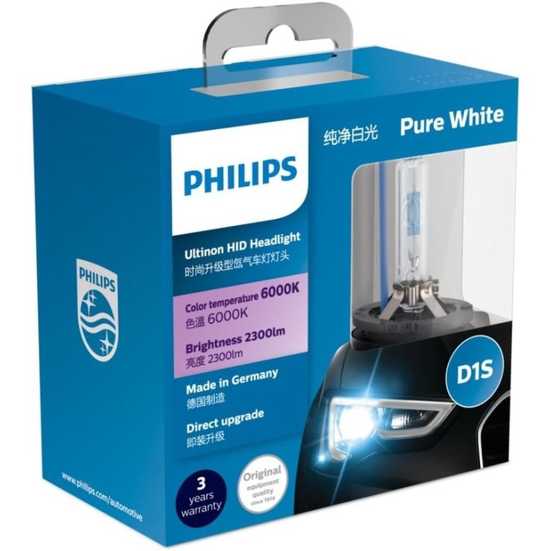 (CC-LB) Philips (フィリップス) Bulb & Light HID Headlight D1S 6000K 85V 35W [‎‎‎85410WXX2]