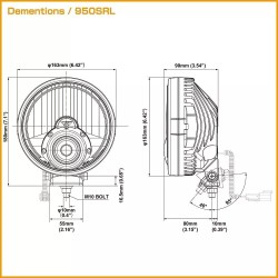 (CC-LFL)  IPF LED Fog Lamp 6000K, 白色霧燈 [S-950SRL]