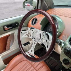 (CC-SW) SOMUSEN 15" Wood Grain Steering Wheel 軚盤 [‎W-110]