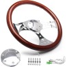 (CC-SW) SOMUSEN 15" Wood Grain Steering Wheel [‎W-110]