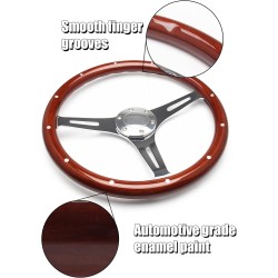 (CC-SW) SOMUSEN 15" Wood Grain Steering Wheel 軚盤 [‎W-131]