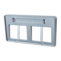 (CC-LF) SEIWA (セイワ) Angle License Frames (Chrome) [K313]