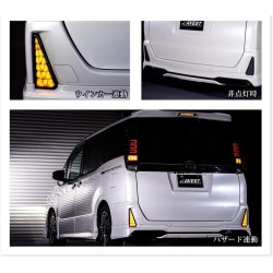 (CC-LRL) Valenti (ヴァレンティ) TOYOTA NOAH VOXY (80) LED Flowing Turn Signal Reflector Lens [‎AV-060]