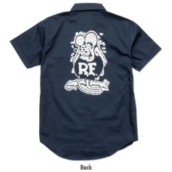 (G-AP-SH) Rat Fink Short Sleeve Work Shirt [RIF020NY]