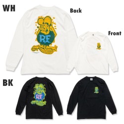 (G-AP-SW) Rat Fink Contrast Color Long Sleeve T-Shirt [RILF132]