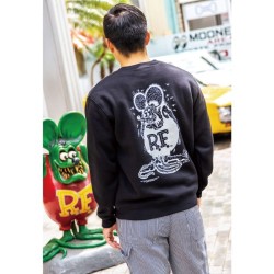 (G-AP-SW) Rat Fink Mono Standing Sweatshirt [RISKF098]