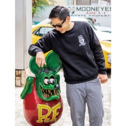 (G-AP-SW) Rat Fink Mono Standing Sweatshirt [RISKF098]