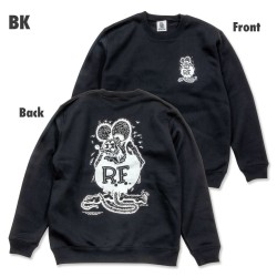 (G-AP-SW) Rat Fink Mono Standing Sweatshirt [RISKF098]