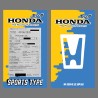 (CC-VLS) HONDA Vehicle License Sticker [LS-008]