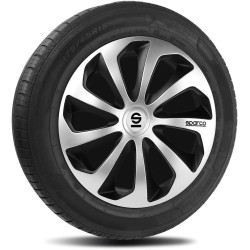 (CC-WRWC) Sparco Sicilia 13”-16” Wheel Covers 輪冚 [SPC1573SVBK]