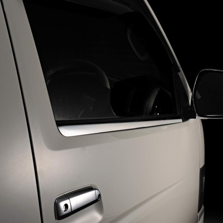 (C-BDTE) BM JAPAN TOYOTA HIACE (200) Weatherstrip Cover Stainless Steel / Black Stainless Steel [‎2-027]