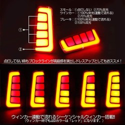 (CC-LRL) Tokutoyo (トクトヨ) TOYOTA ALPHARD VELLFIRE (30) Flowing Light LED Reflector Tail Lamp Set [‎C012218]