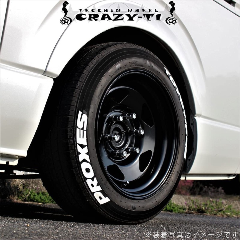 (CC-WRWH) ZERO (ゼロハウス) TOYOTA HIACE (200) CRAZY T-1 Wheels - Tetchin Iron, Black [T-1-BK]