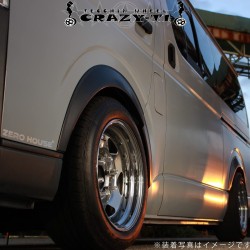 (CC-WRWH) ZERO (ゼロハウス) TOYOTA HIACE (200) CRAZY T-1 Wheels - Tetchin Iron, Chrome [T-1-CH]