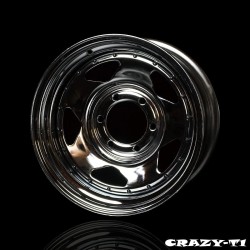 (CC-WRWH) ZERO (ゼロハウス) TOYOTA HIACE (200) CRAZY T-1 Wheels - Tetchin Iron, Chrome [T-1-CH]