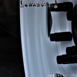 (CC-WRWH) ZERO (ゼロハウス) TOYOTA 豐田 HIACE (200) CRAZY T-1 車輪 - Tetchin Iron, 白色 [T-1-WH]