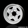 (CC-WRWH) ZERO (ゼロハウス) TOYOTA HIACE (200) CRAZY T-1 Wheels - Tetchin Iron, White [T-1-WH]