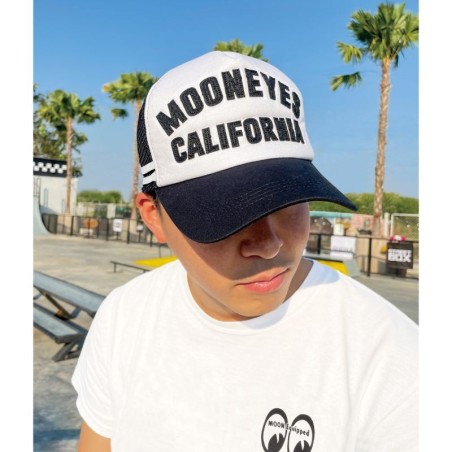 (G-AP-CH) MOON Felt Patch Mesh Cap [CM173]