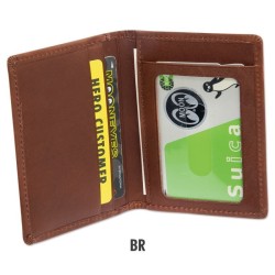 (G-BW-CW) MOON Classic Leather Card Case [QMG037]