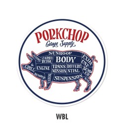 (CC-SK) PORKCHOP Circle Sticker [KGPC065]