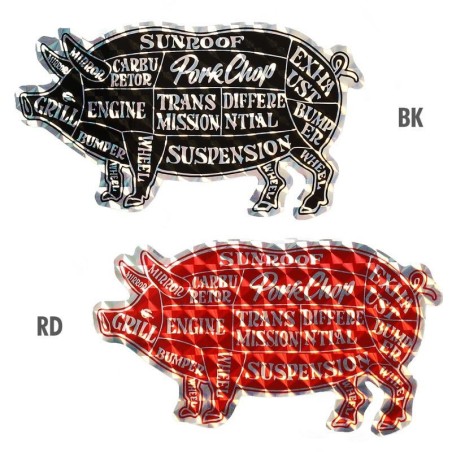 (CC-SK) PORKCHOP Hologram Pork Sticker [KGPC072]