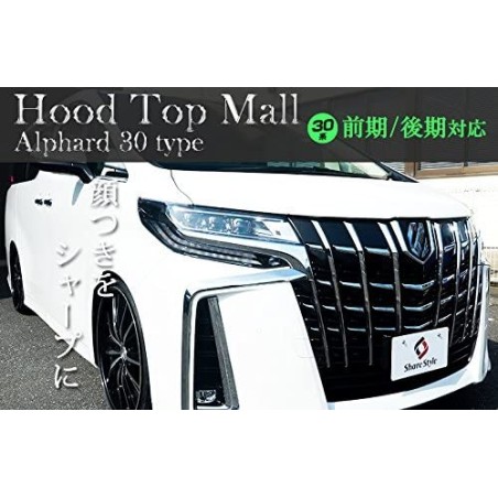 (C-BDBD) SHARE×STYLE (シェアスタイル) TOYOTA ALPHARD VELLFIRE (30) Hood Tip Covers [ss-parts-alphard30-hoodtopmall]