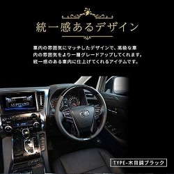 (C-BDTI) SHARE×STYLE (シェアスタイル) TOYOTA ALPHARD VELLFIRE (30) Steering Panel Deco [‎to-alvl06-me0114]