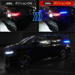 (CC-LLB) Yours (ユアーズ) TOYOTA 豐田 ALPHARD VELLFIRE (40) 滑動間照明燈,紅色 [Y507-002]