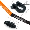 (CC-TH) Gear America Mega Shackles, Black [552BK]