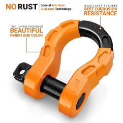 (CC-TH) Gear America Mega Shackles, Orange [552BOR]