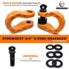 (CC-TH) Gear America Mega Shackles, Orange [552BOR]