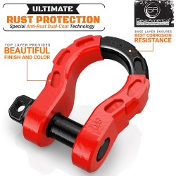 (CC-TH) Gear America Mega Shackles, Red [552RD]