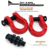 (CC-TH) Gear America Mega Shackles, Red [552RD]