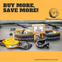 (CC-TH) Gear America Mega Shackles, Silver [552SL]