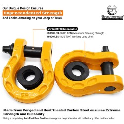 (CC-TH) Gear America Mega Shackles, Yellow [552YE]