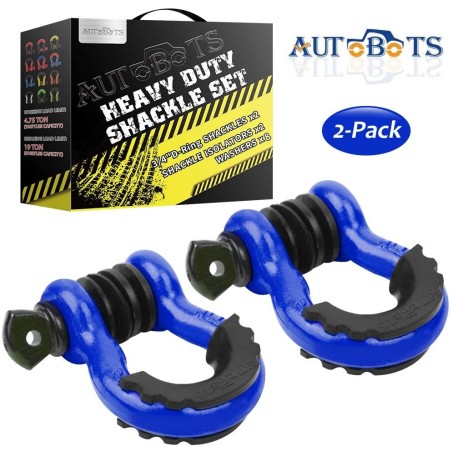 (CC-TH) AUTOBOTS D Ring Shackles 3/4", Blue [NS8BL]