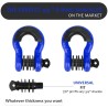 (CC-TH) AUTOBOTS D Ring Shackles 3/4", Blue [NS8BL]