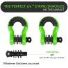 (CC-TH) AUTOBOTS D Ring Shackles 3/4", Green [NS8GN]