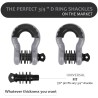 (CC-TH) AUTOBOTS D Ring Shackles 3/4", Gray [NS8GY]