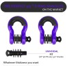 (CC-TH) AUTOBOTS D Ring Shackles 3/4", Purple [NS8PU]