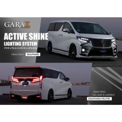 (CC-LHL) GARAX (ギャラクス) TOYOTA ALPHARD VELLFIRE (30 Late) Galaxy Active Shine LED Projector Headlight [AL3-LED-HEAD]