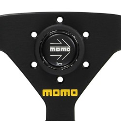 (CC-SW) MOMO 350mm/13.8" MOD.78 35 Pie BK/Suede Steering Wheel [‎‎M-45]