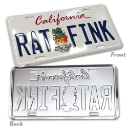 (CC-LP) Rat Fink California 車牌裝飾 [RAF382WH]