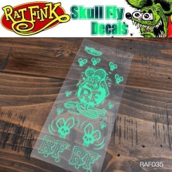 (CC-SK) Rat Fink Skull Fly Decal 貼花 [RDF035]