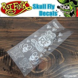 (CC-SK) Rat Fink Skull Fly Decal 貼花 [RDF035]