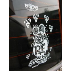 (CC-SK) Rat Fink Skull Fly Decal 貼花 [RDF035]